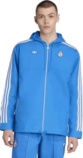 Pánská parka bunda Adidas Real Madrid 25/26 Terrace Icons modrá