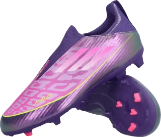 Dětské kopačky lisovky Adidas F50 League Lamine Yamal LL FG/MG fialové