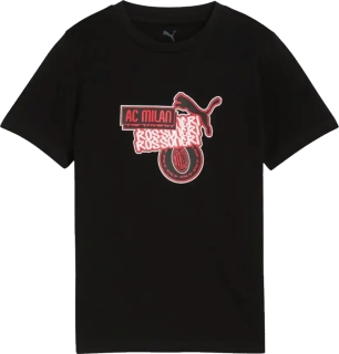 Dětské fotbalové tričko Puma AC Milan 25/26 FtblCulture Tee černé