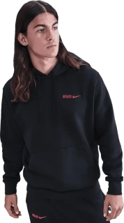 Pánská flísová mikina Nike Atletico Madrid 25/26 Club černá