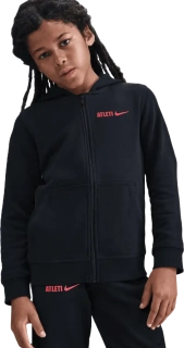 Dětská flísová mikina Nike Atletico Madrid 25/26 Club černá