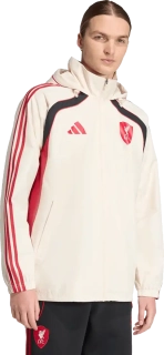 Pánská bunda Adidas Liverpool FC 25/26 Urban Purist béžová