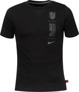 Dětské fotbalové tričko Nike Atlético Madrid 25/26 Tee černé