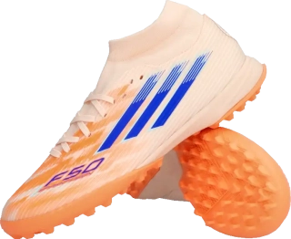 Dámské kopačky turfy Adidas F50 League Mid TF oranžové