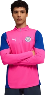 Pánská tréninková mikina Puma Manchester City 25/26 1/4 Zip Top růžová