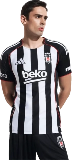 Pánský venkovní fotbalový dres Adidas Besiktas JK 25/26 bílo-černý