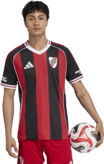 Pánský venkovní fotbalový dres Adidas River Plate 25/26 černo-červený