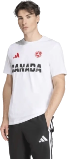 Pánské fotbalové tričko Adidas Kanada 25/26 bílé