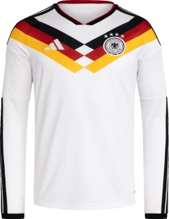 Pánský domácí dres s dlouhým rukávem Adidas Německo 2026 bílý