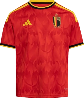 Dětský domácí fotbalový dres Adidas Belgie 2026 červený
