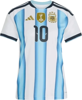 Dámský domácí dres Adidas Argentina 2026 bílo-modrý Messi 10