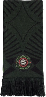 Unisex fotbalová šála Adidas FC Bayern Wiesn zelená 134x16