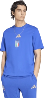 Pánské tričko Adidas Itálie 2026 DNA Graphic modré