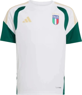 Dětský tréninkový fotbalový dres Adidas Itálie 2026 bílý