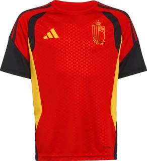 Dětský tréninkový fotbalový dres Adidas Belgie 2026 červený