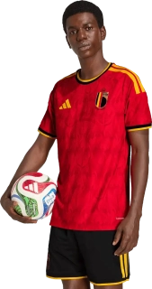 Pánský domácí zápasový dres Adidas Belgie 2026 červený