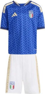 Dětská domácí fotbalová souprava Adidas Itálie 2026 modrá malé děti