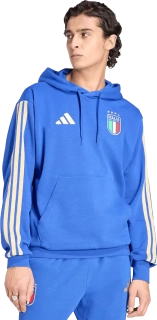 Pánská mikina s kapucí Adidas Itálie 2026 DNA modrá