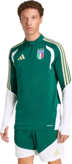 Pánská tréninková mikina Adidas Itálie 2026 Tiro zelená