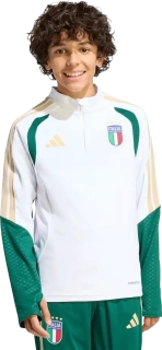 Dětská tréninková mikina Adidas Itálie 2026 Tiro bílá