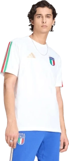 Pánské tričko s krátkým rukávem Adidas Itálie 2026 DNA Tee bílé