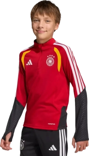 Dětská tréninková mikina Adidas Německo 2026 červená