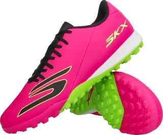 Pánské kopačky turfy Skechers SKX 02 Academy TF růžové