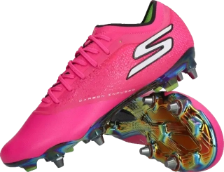 Pánské kopačky kolíky Skechers Razor 1.5 Elite SG růžové