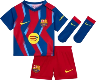 Dětská čtvrtá souprava Nike Nike FC Barcelona 25/26 pro kojence modro-červená