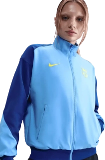Dámská prezentační bunda Nike FC Barcelona 25/26 Strike Anthem modrá