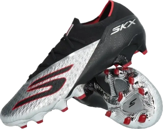 Pánské kopačky lisovky Skechers SKX 02 Elite Chrome FG černo-stříbrné