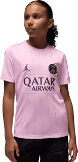 Dětský předzápasový dres Nike PSG x Jordan 25/26 Academy Pro růžový