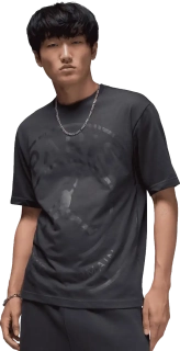 Pánské tričko s krátkým rukávem Nike PSG x Jordan 25/26 Logo Tee černé