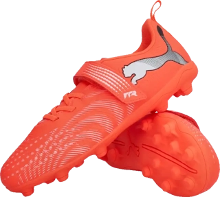 Dětské kopačky lisovky Puma Future 9 Play V FG/AG červené