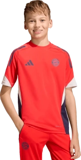 Dětský tréninkový fotbalový dres Adidas FC Bayern 25/26 červený
