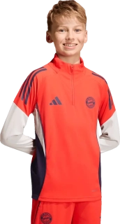 Dětský tréninkový top Adidas FC Bayern Mnichov 25/26 červený