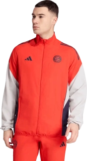 Pánská prezentační bunda Adidas FC Bayern 25/26 Competition červená