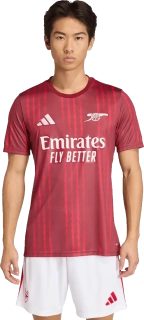 Pánský předzápasový dres Adidas Arsenal FC 25/26 červený