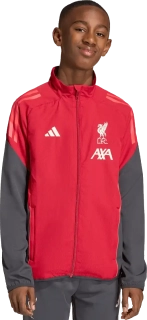 Dětská prezentační bunda Adidas Liverpool FC 25/26 Competition červená