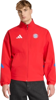 Pánská volná bunda Adidas FC Bayern 25/26 Z.N.E. Anthem červená
