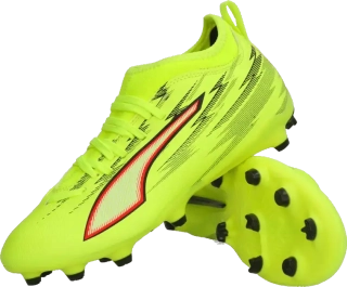 Dětské kopačky lisovky Puma Ultra 6 Match FG/AG limetka