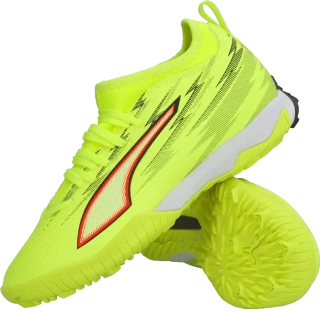 Dětské kopačky turfy Puma Ultra 6 Match+ LL TT Mid BTK limetka