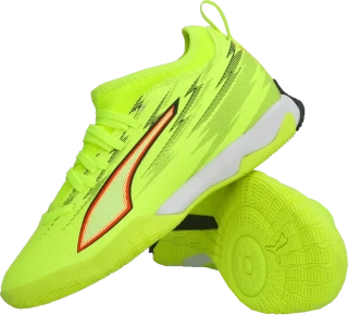 Dětské sálové kopačky Puma Ultra 6 Match+ Mid IT limetka