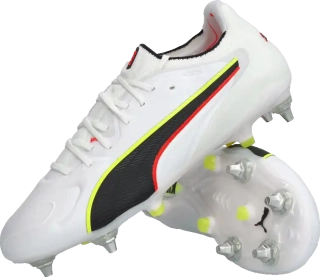 Pánské kopačky kolíky Puma King 20 Ultimate MxSG bílé