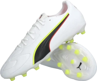 Pánské kopačky lisovky Puma King 20 Match FG/AG bílé