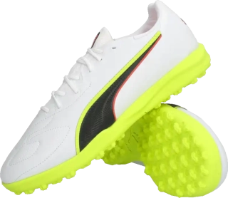 Dětské kopačky turfy Puma King 20 Match TT bílé