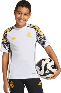 Dětský tréninkový dres Adidas Real Madrid x Marvel 25/26 Competition bílý