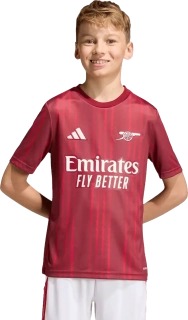 Dětský předzápasový dres Adidas Arsenal FC 25/26 červený