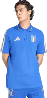 Pánská fotbalová polokošile Adidas Itálie 2026 DNA Polo modrá