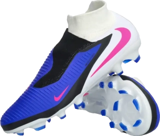 Pánské kopačky lisovky Nike Phantom 6 High Pro FG bílo-modré